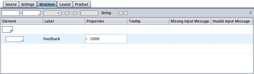 Double-clicked the textarea's properties cell